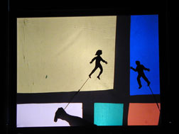 Puppeter Daniel Barash creates drama with shadow, light & paper