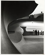 Interior of the TWA Terminal. Photo by Ezra Stoller.