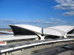Exterior view of the TWA Terminal. 