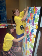 Students create their refrigerator masterpiece