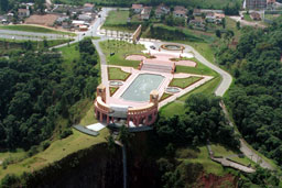Once a quarry, this reclaimed land is now a popular park.