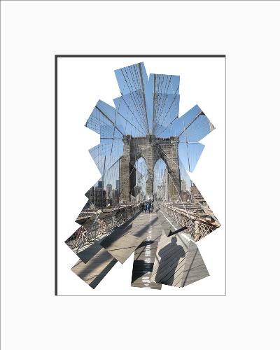 brooklyn bridge photo collage 8x10