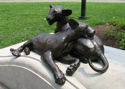 Lions at Police Memorial