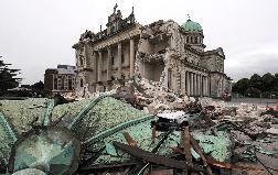 Earthquake damage in Christchurch, New Zealand