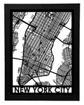 Click here for more information about Framed New York City Streetmap 18" x 24"