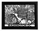 Click here for more information about Framed Washington, D.C. Streetmap 18" x 24"